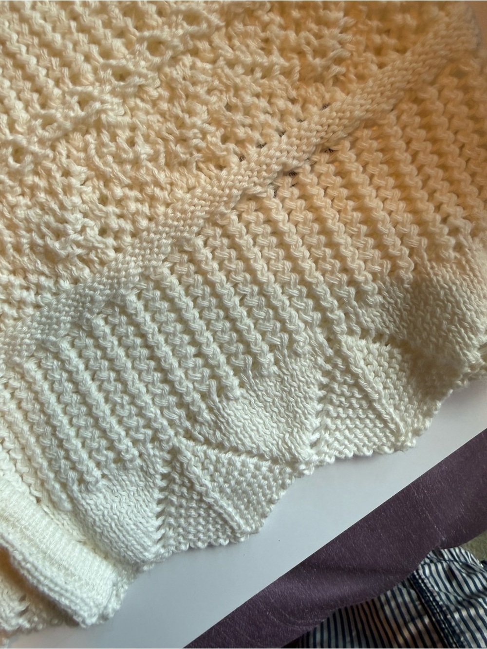 A New Day Cream Open Knit Sweater Vest – Size Medium 🧶🤍 - Picture 5 of 11